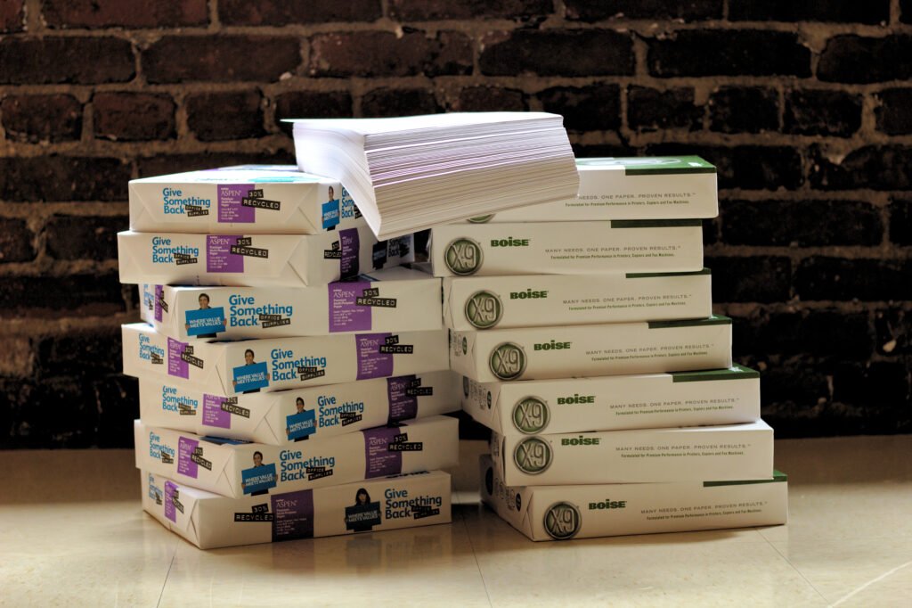 Premium A3 copy paper reams ready for shipment